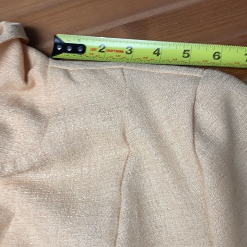 Courtnay Vintage Pale Yellow Office Top, Jacket, 3/4 Sleeves, Summer Weight - Picture 7 of 14